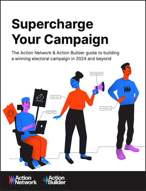 The cover page of the Supercharge Your Campaign guide